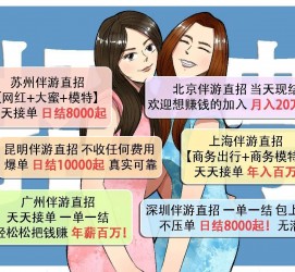 徐州北京伴游招聘 高薪招聘伴游背后另有隐情 原是需提供色情服务